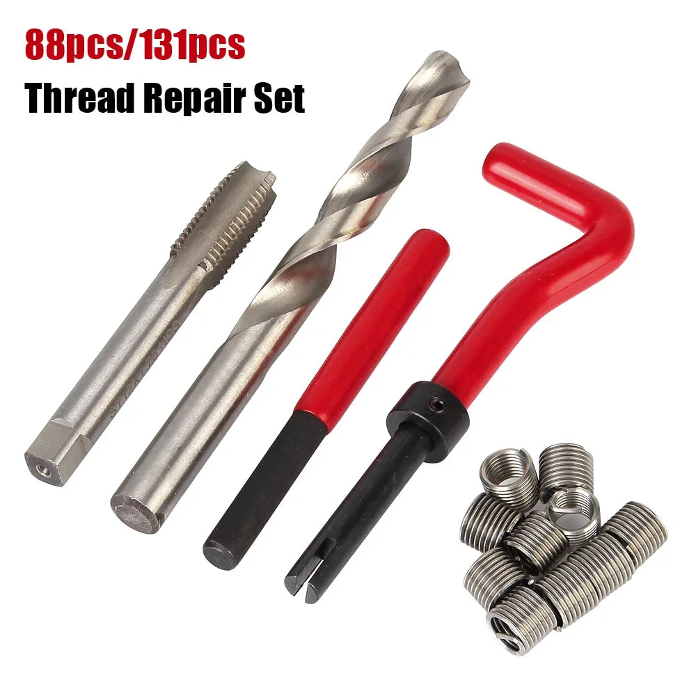 88/131pcs Car Repair Tools Screwdriver Screw Bolt Driver Engine Block Restoring M5 M6 M8 M10 M12 Thread Set Vehicles Accessories Peaceful Pleasures Health and Wellness