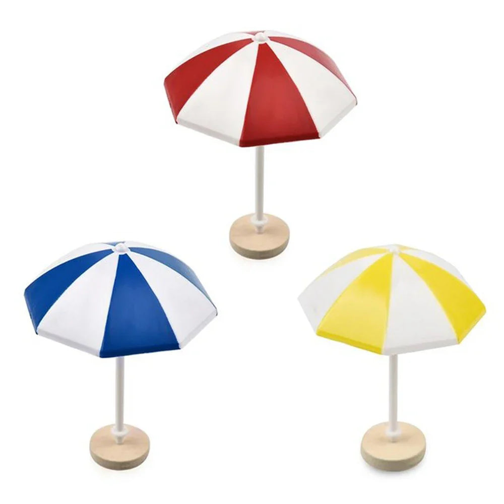 Miniature Beach Sun Umbrella Figurine | Micro Landscape Decor