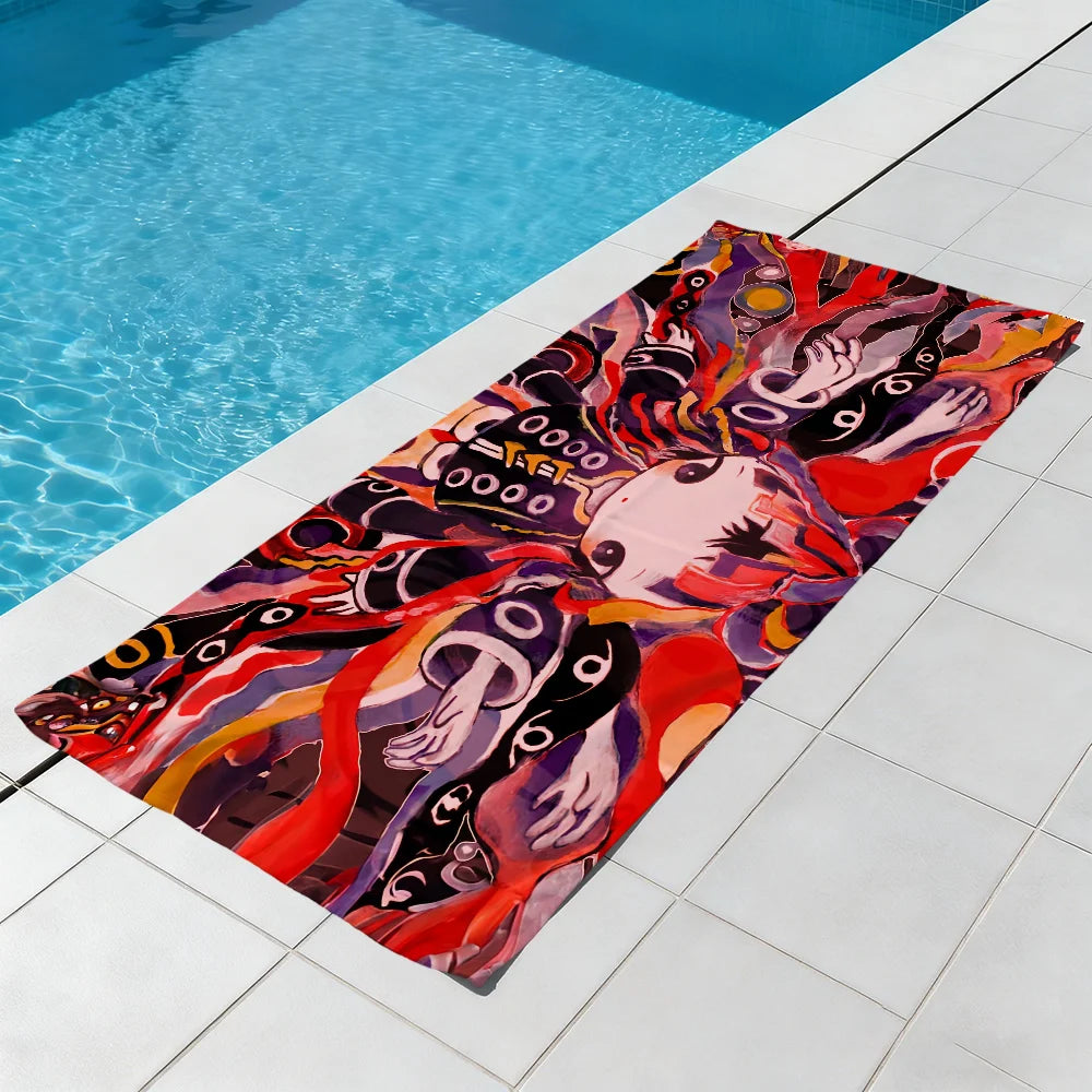 Quick Dry Beach Towel – Soft, Lightweight & Absorbent | 11 Sizes Quick Dry Towel Peaceful Pleasures Health and Wellness