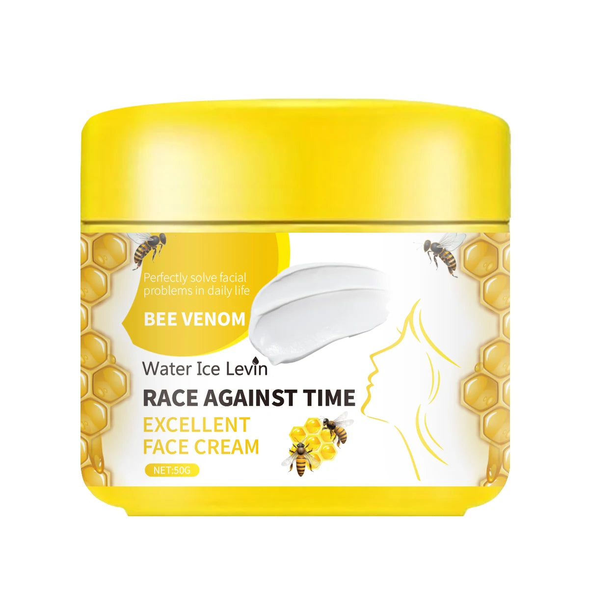 Bee Venom & Niacinamide Face Cream – Firming & Hydrating Face Moisturizer Cream Peaceful Pleasures Health and Wellness YELLOW 50g