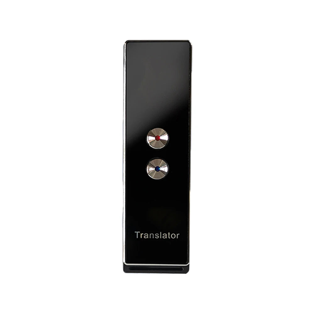 Wireless Voice Translate 40 Languages Multi Smart Instant for Business Travel Study Translated 2 Way Real Time Voice Translator Peaceful Pleasures Health and Wellness X9 black