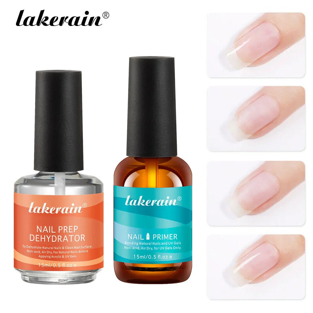 Nail Prep Dehydrator & Primer Set 2×7.5ml | Pro Manicure