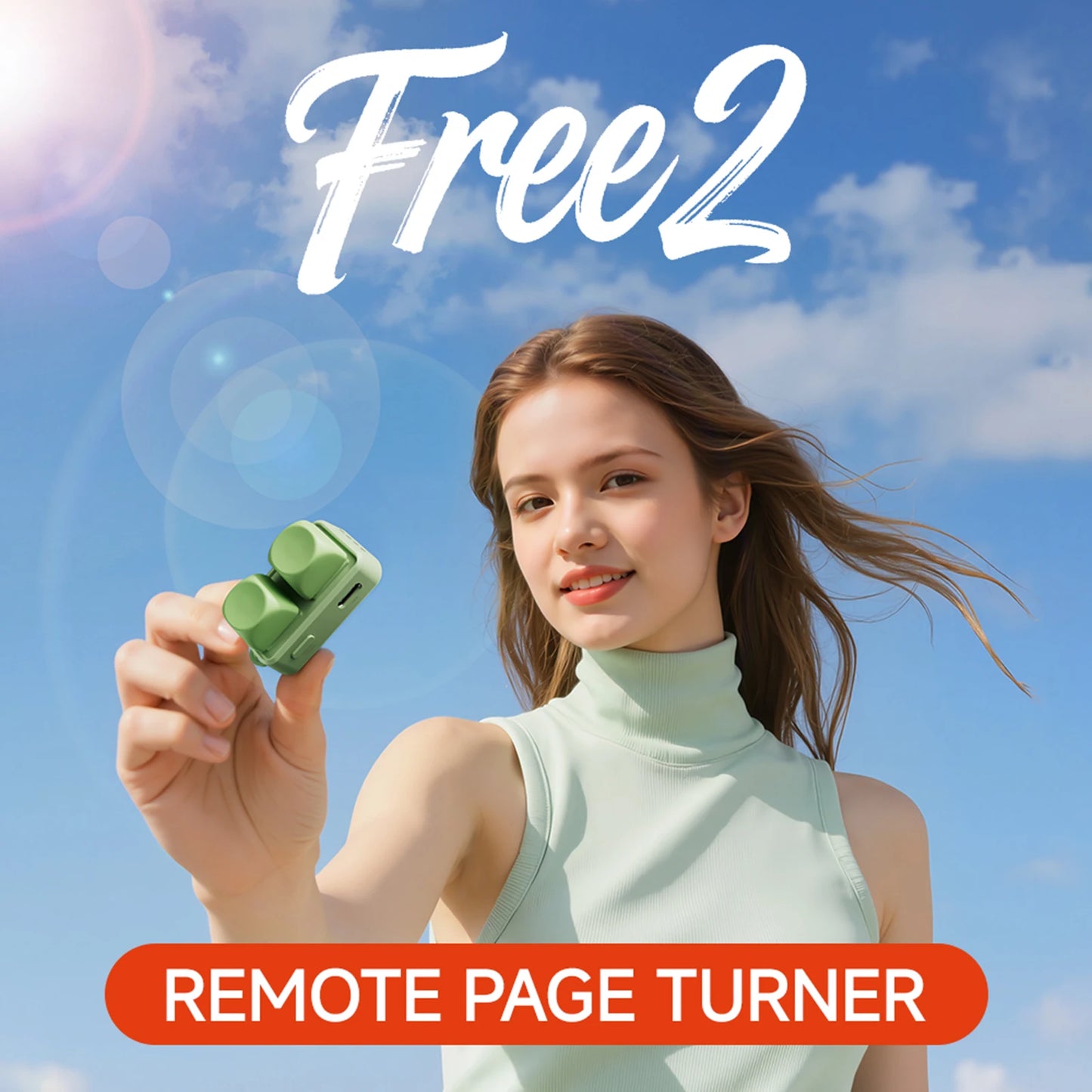 Keypad Dual Button E-book Page Turner Wireless Remote Control Keypad Dual Button Page Turner E-book Page Turner For Kobo Readers Peaceful Pleasures Health and Wellness