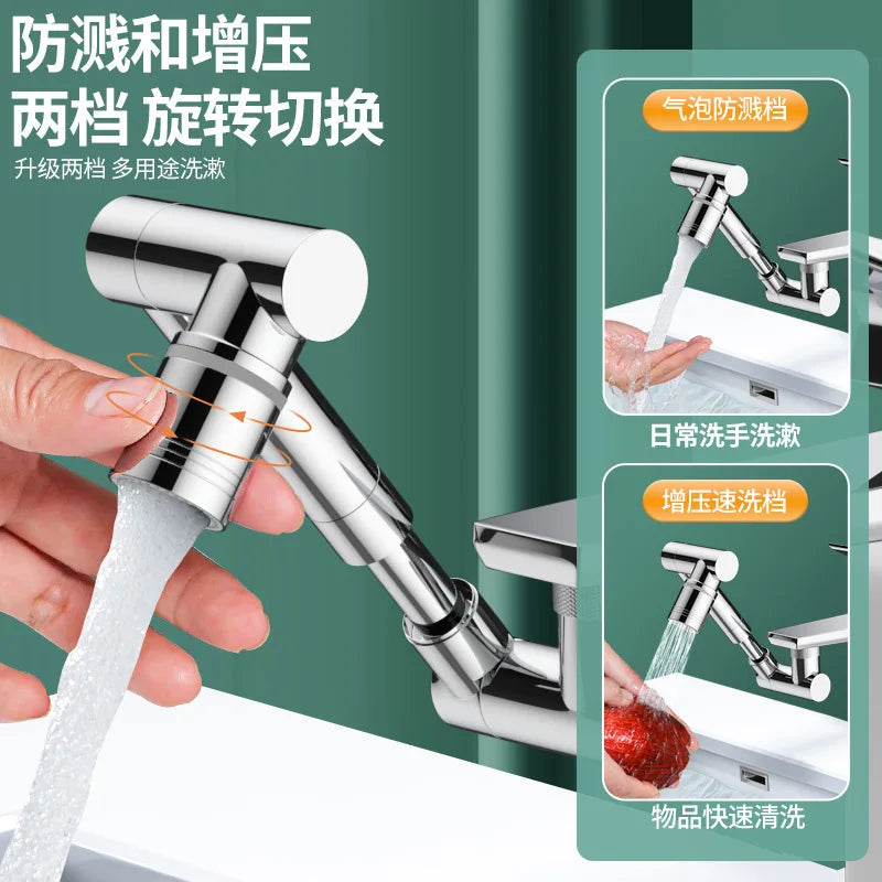 Rotating Faucet Extender Sprayer – Kitchen Tap Aerator Nozzle
