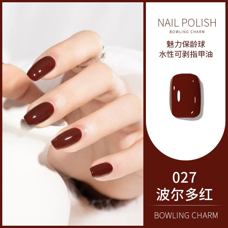 40 Colors Water-Based Nail Polish | Quick Dry No-Lamp Tearable