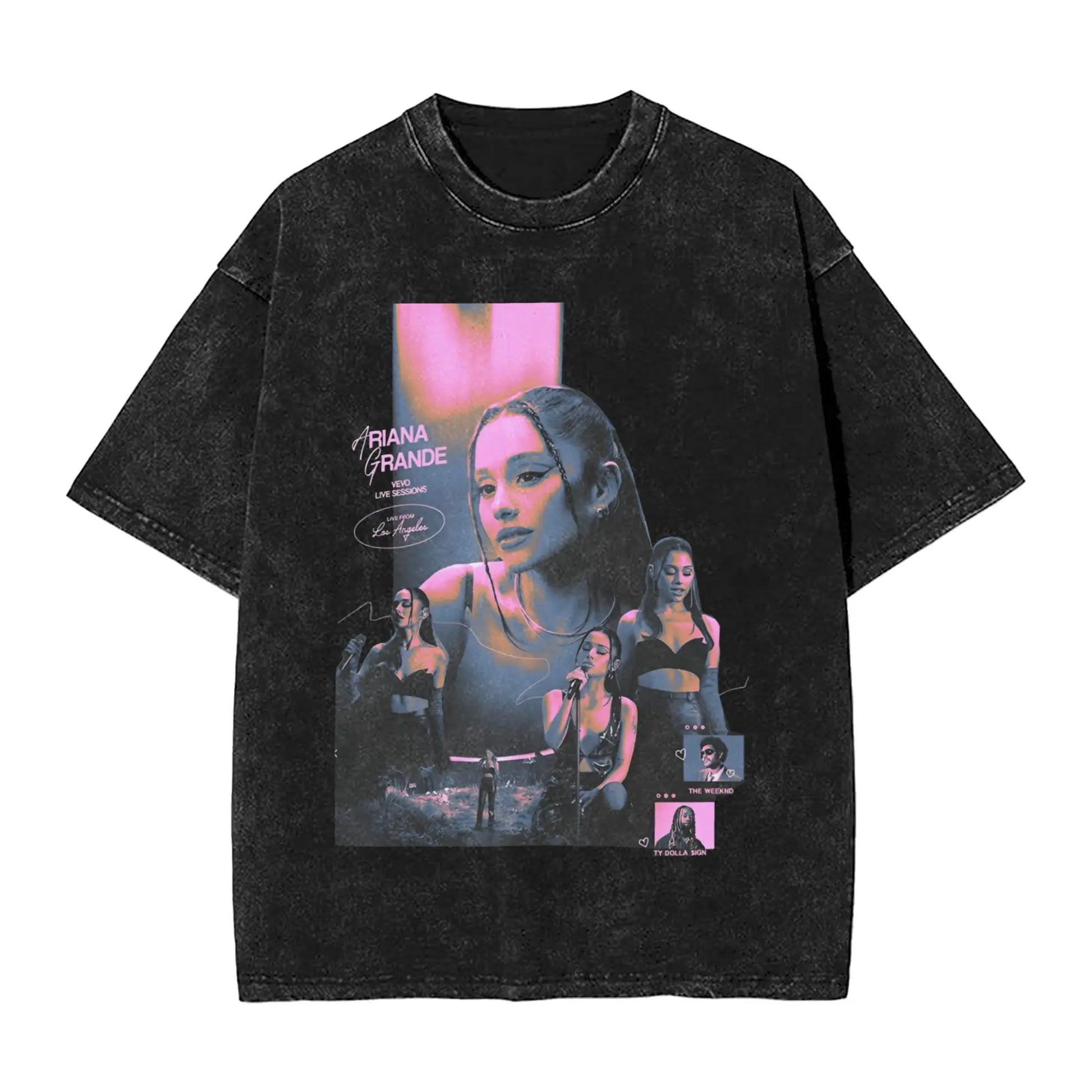 Arianas T-Shirt Beach Grande Vintage T Shirts Casual Fashion Tshirt For Male Short Sleeves Design Tees Peaceful Pleasures Health and Wellness black S