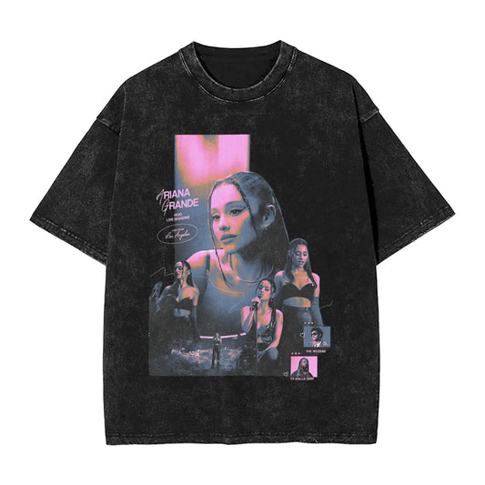 Arianas T-Shirt Beach Grande Vintage T Shirts Casual Fashion Tshirt For Male Short Sleeves Design Tees Peaceful Pleasures Health and Wellness black S