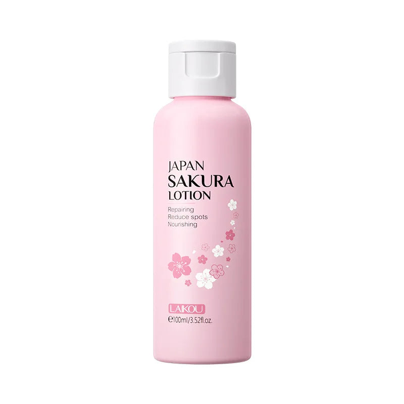 LAIKOU Sakura Face Lotion Moisturizing Essence Shrink Pores Repairing Improve Skin Elasticity 100ML Peaceful Pleasures Health and Wellness 100ml