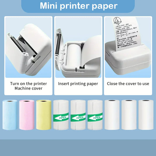 57mm Colorful Thermal Label Sticker Paper – Bluetooth Mini Printer Thermal Label Paper Oasis Select