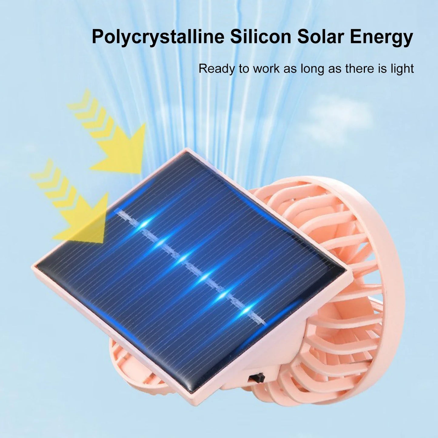 VODOOL Solar Clamp Fan – Portable Hands-Free Outdoor Fan