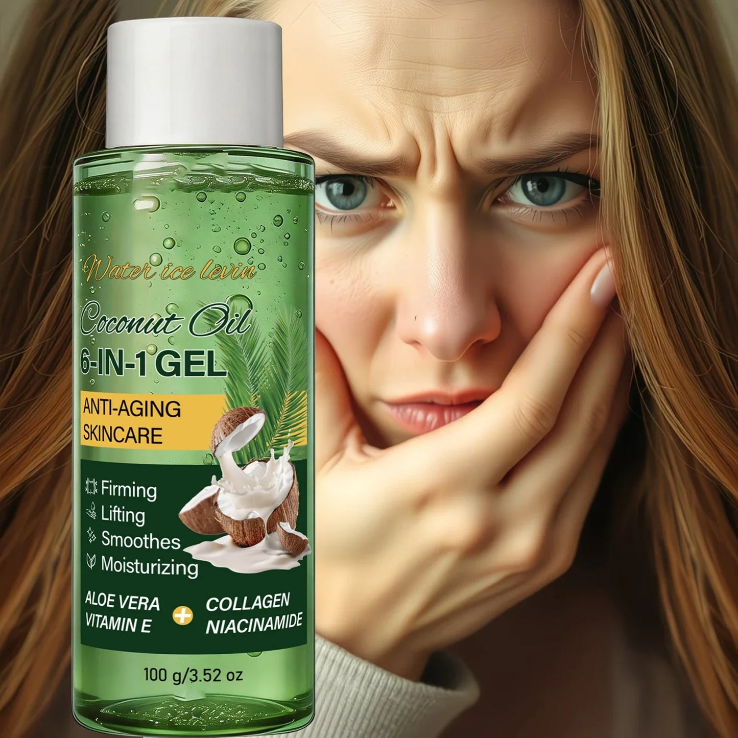 Coconut Anti-Aging Gel | Collagen & Aloe Vera – 100g