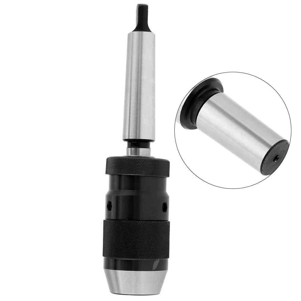 Keyless Lathe Drill Chuck Drill Chuck 1-16mm Capacity 45# Steel Self Tighten Keyless Lathe Drill Chuck with MT3-B18 Taper Arbor Peaceful Pleasures Health and Wellness