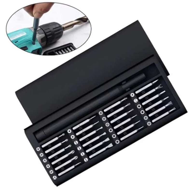 25-in-1 Screwdriver Set Multifunctional Household Screwdriver Set with Magnetic Removal Repair Tool Home Repair Tool Peaceful Pleasures Health and Wellness