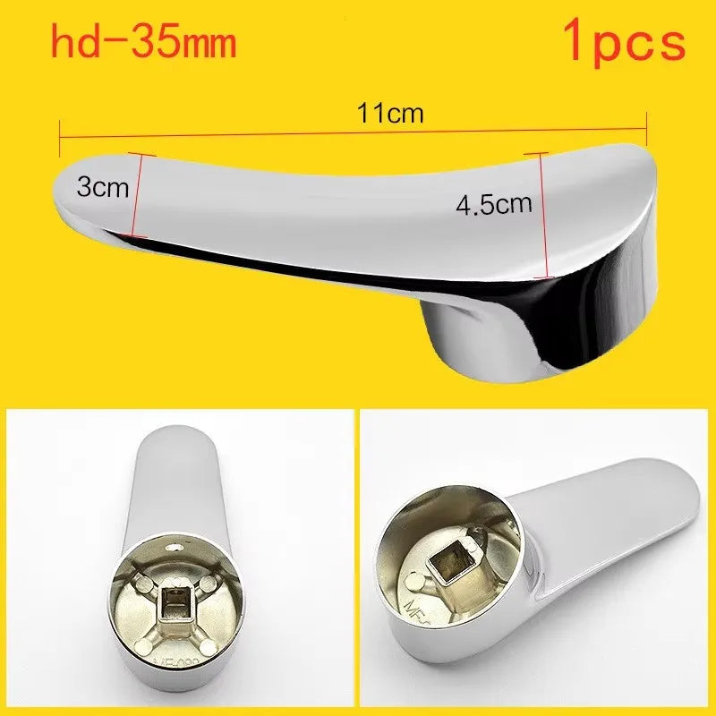 Chrome Zinc Alloy Faucet Lever Handle – 35mm & 40mm Replacement