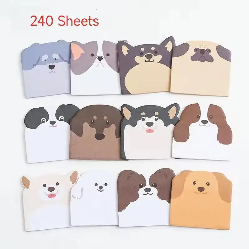 Cute Animal Shaped Sticky Notes – 240 or 960 Sheet Memo Pads