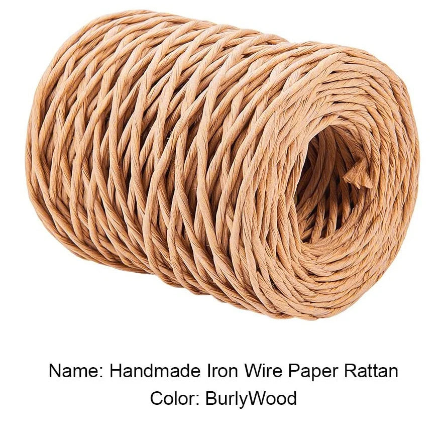 A36T-1.0Mm Floral Bind Wire Wrap Twine Handmade Iron Wire Paper Rattan For Flower Bouquets (Length: 210M) Peaceful Pleasures Health and Wellness