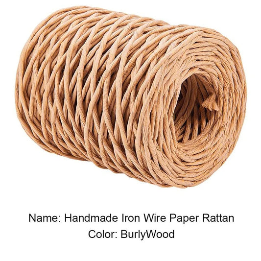 A36T-1.0Mm Floral Bind Wire Wrap Twine Handmade Iron Wire Paper Rattan For Flower Bouquets (Length: 210M) Peaceful Pleasures Health and Wellness