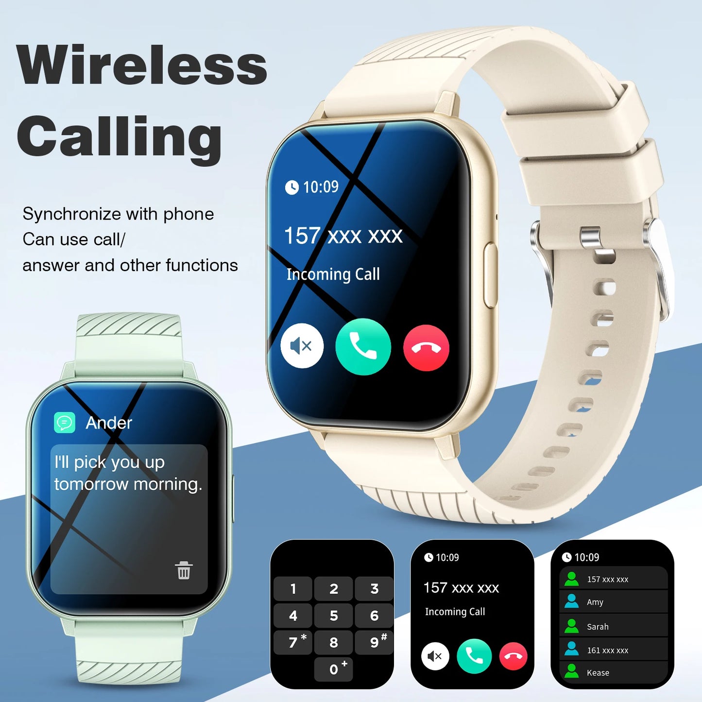 LOMAXFR Smart Watch 1.83" HD – Calls, Sports & Custom Dials