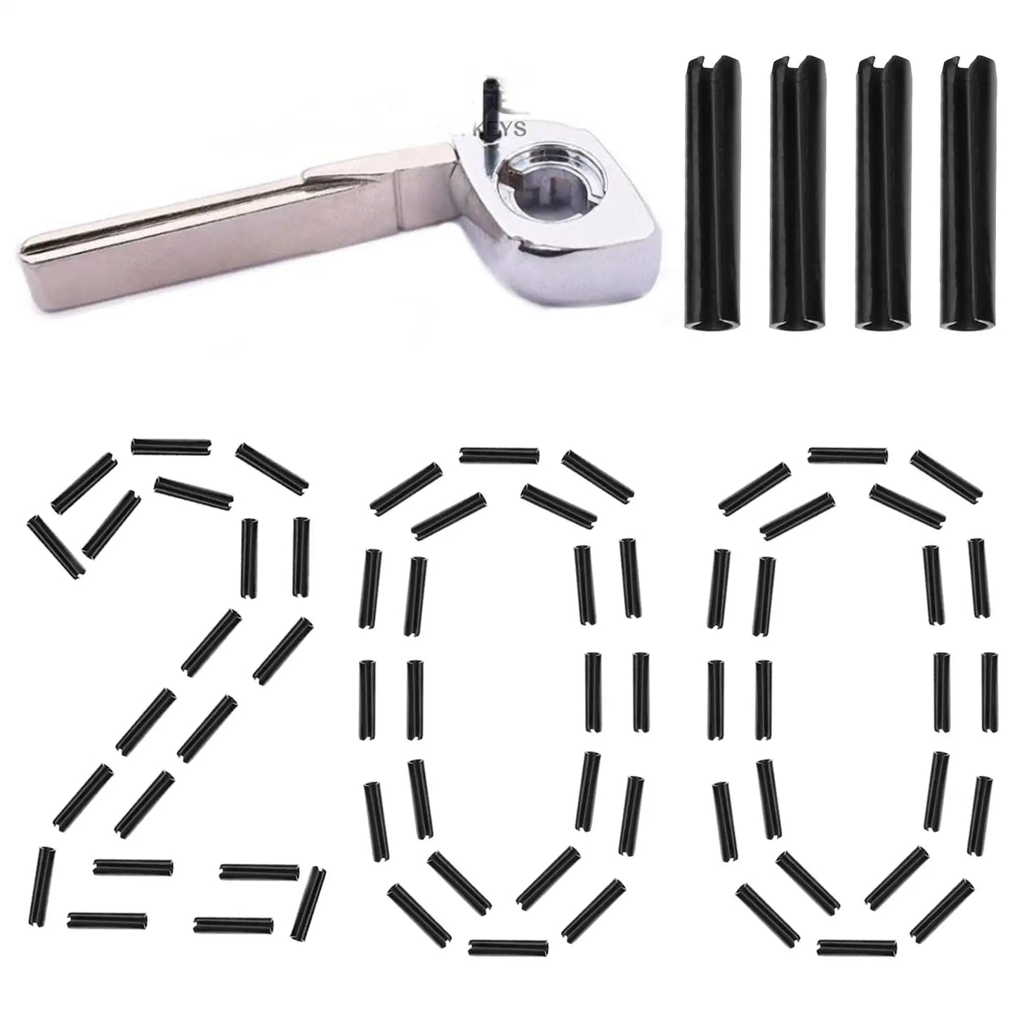 200pcs 1.6x8mm Flip Remote Key Blade Fixed Pins | KD Xhorse