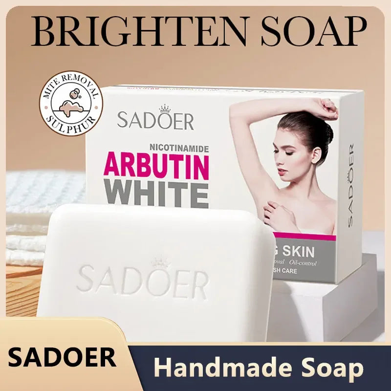 Sadoer Niacinamide Arbutin Brightening Facial Soap | Face & Body
