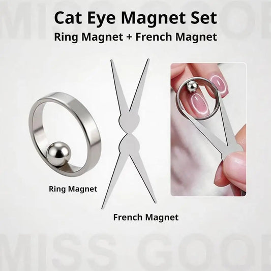 Cat Eye Nail Ring Magnet – Hollow Magnetic Gel Polish Tool Nail Art Tool Oasis Select