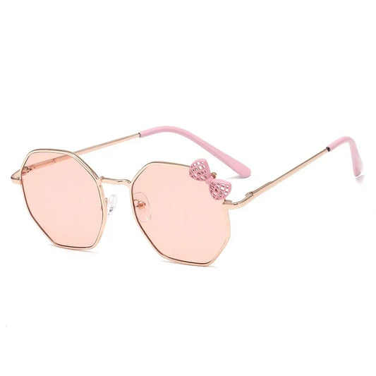 Kids UV400 Butterfly Sunglasses – Bow Metal Frame Boys & Girls Kids Sunglasses Peaceful Pleasures Health and Wellness