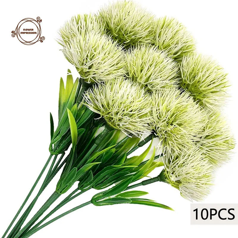 10pcs Artificial Dandelion Flowers – Home, Wedding & Table Decor