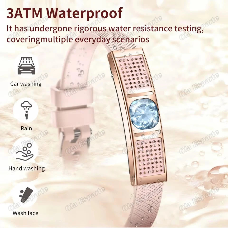 Smart Bracelet For Women With Health and Sleep Monitoring Multiple Exercise Modes,Women's Health Monitoring Smartwatch New HW12 Peaceful Pleasures Health and Wellness