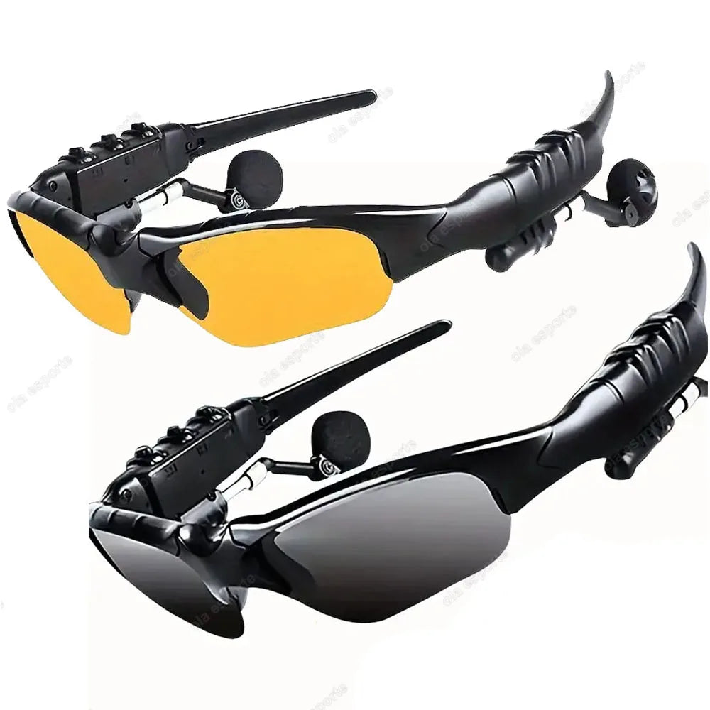 Smart Glasses Stereo Earphones Wireless Headset with Mic Glasses Sunglasses for Driving Cycling Sports Noise Reduction Headphon Peaceful Pleasures Health and Wellness 1Bk1Ye