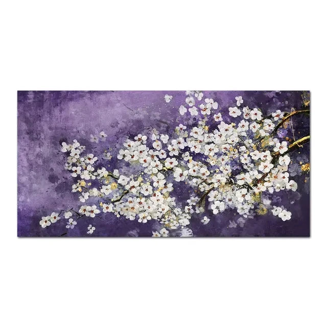 Modern Abstract Gold Flower Oil Painting on Canvas Posters and Prints Wall Art Canvas Painting Wall Picture for Home Decorati Peaceful Pleasures Health and Wellness