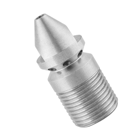 Sewer Cleaning Nozzle Stainless Steel SS304 Pressure Sewer Cleaning Pipe Drain Jetter Nozzle 3/8BSP Male Thread Jetter Nozzle Peaceful Pleasures Health and Wellness