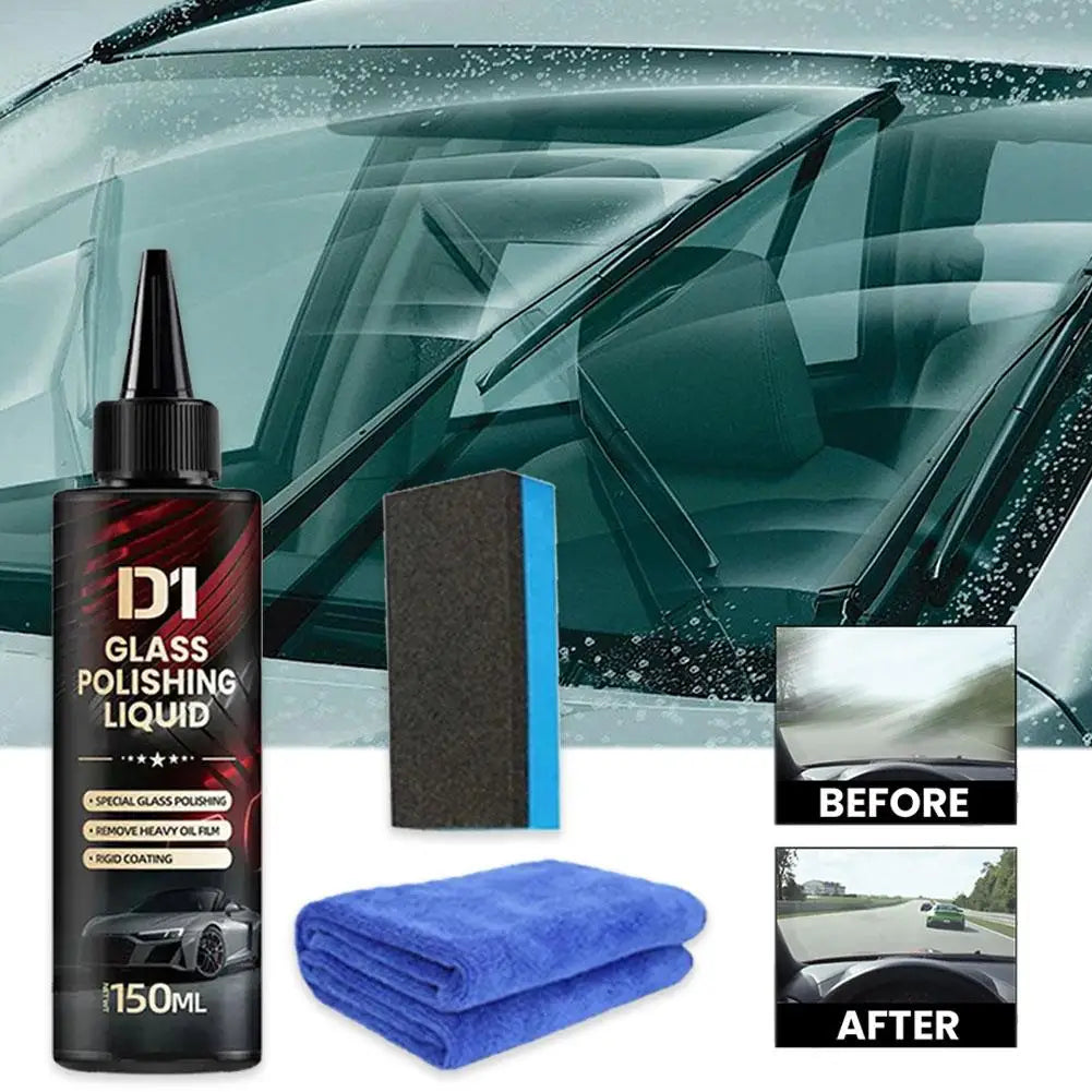 1/3Sets Auto Glass Polishing Essence Removes Oil Film Coating Water Stains Minor Scratches Repair Without Marks Peaceful Pleasures Health and Wellness