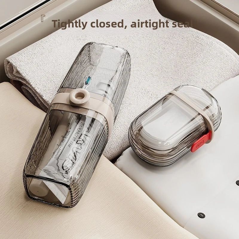 Portable Travel Toothbrush Cup Mouthwash Cup Residential School Toothbrush/Soap Storage Box Travel Outward Toothbrush Rack Peaceful Pleasures Health and Wellness