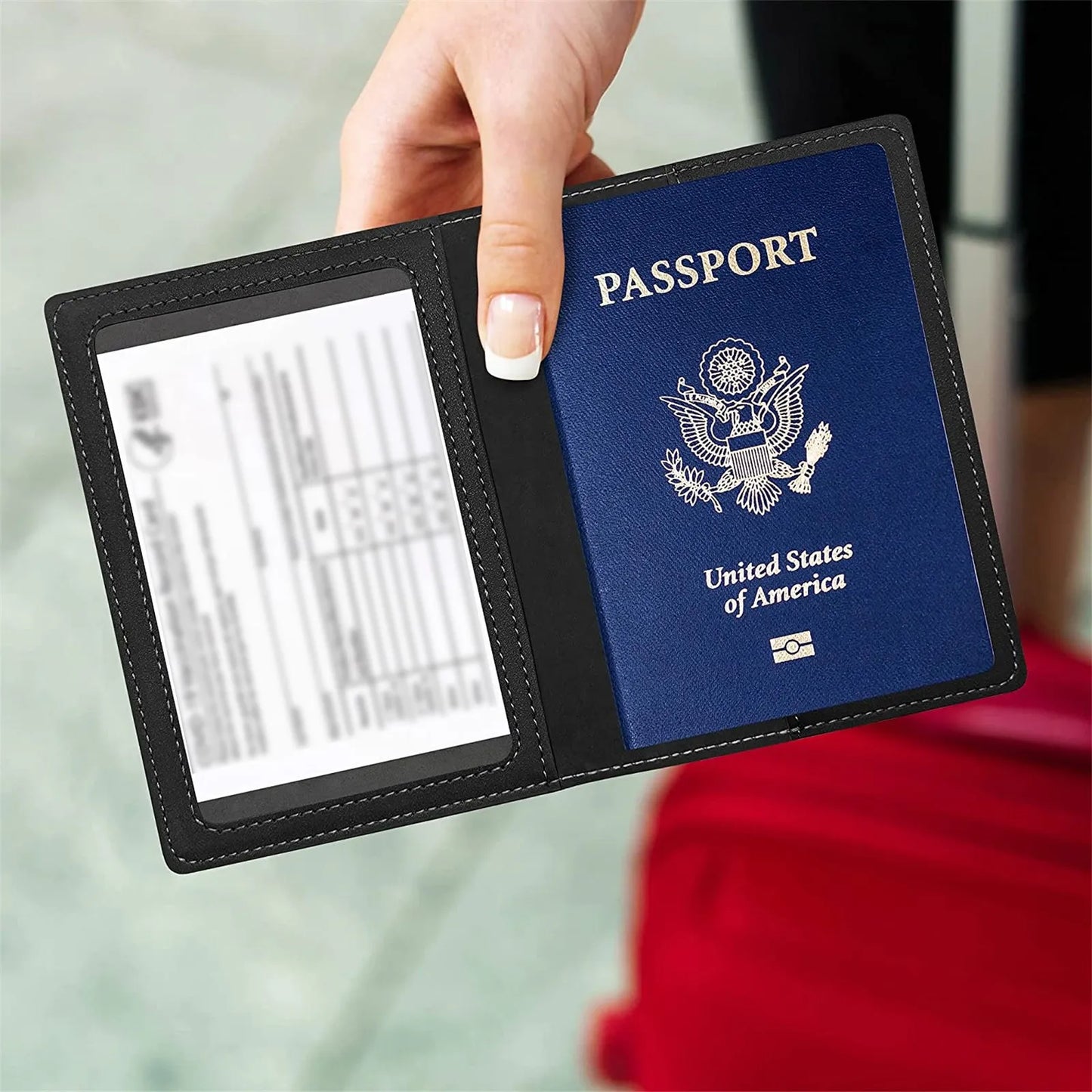 Leather Passport Cover & Card Holder Wallet – Unisex Travel
