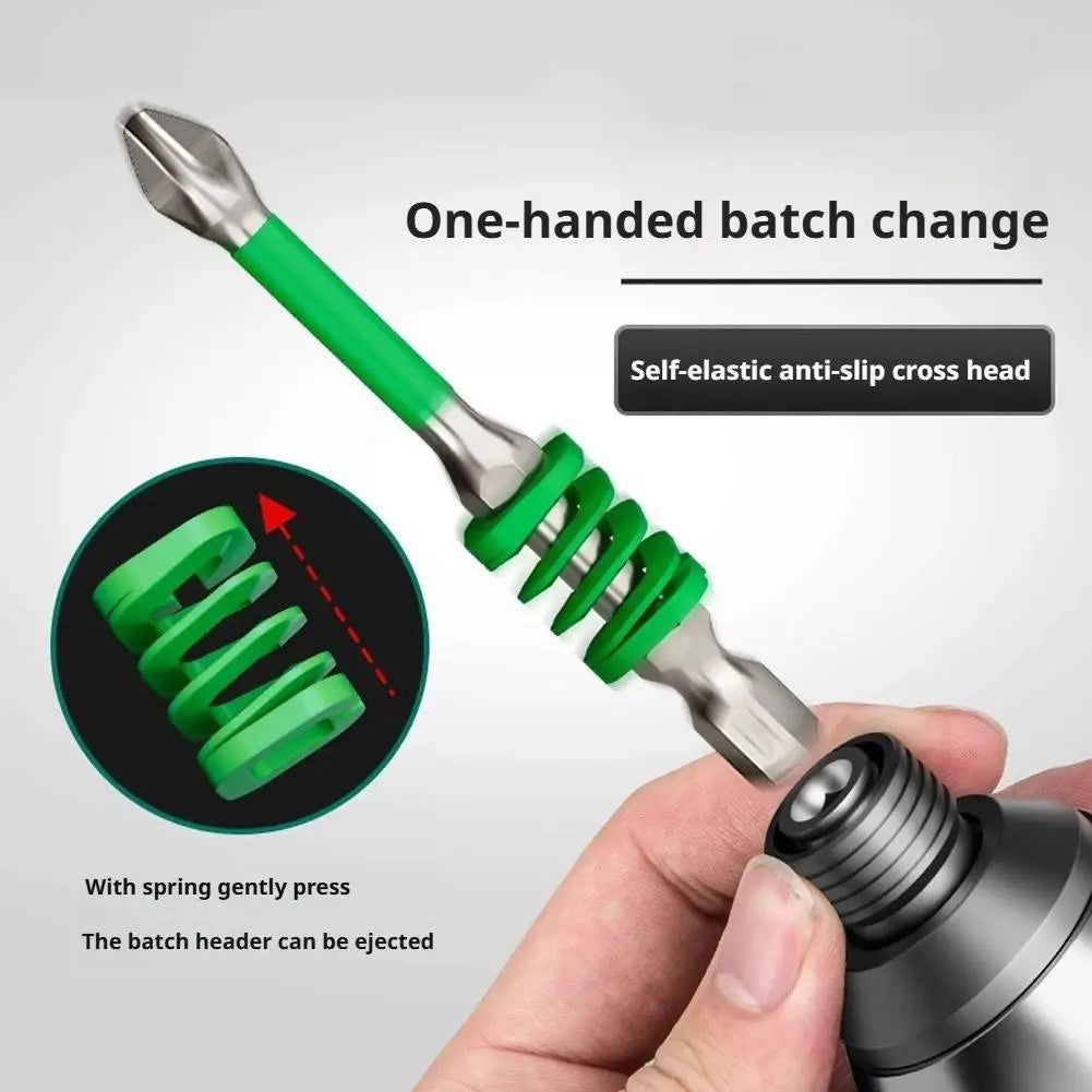 Rainbow Spring Screwdriver Bit 65mm/90mm/110mm Strong Magnetic Anti-Slip Cross Phillips Head for Electric Drill Screwdrivers Peaceful Pleasures Health and Wellness