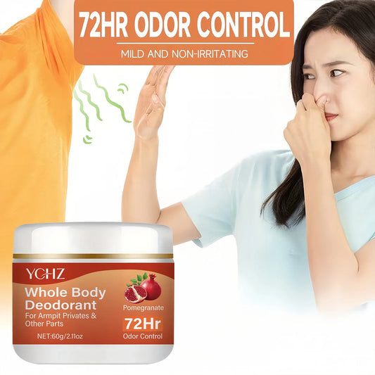 YCHZ Pomegranate Lemon Verbena Deodorant Cream | 72-Hr Fresh Deodorant Cream Oasis Select