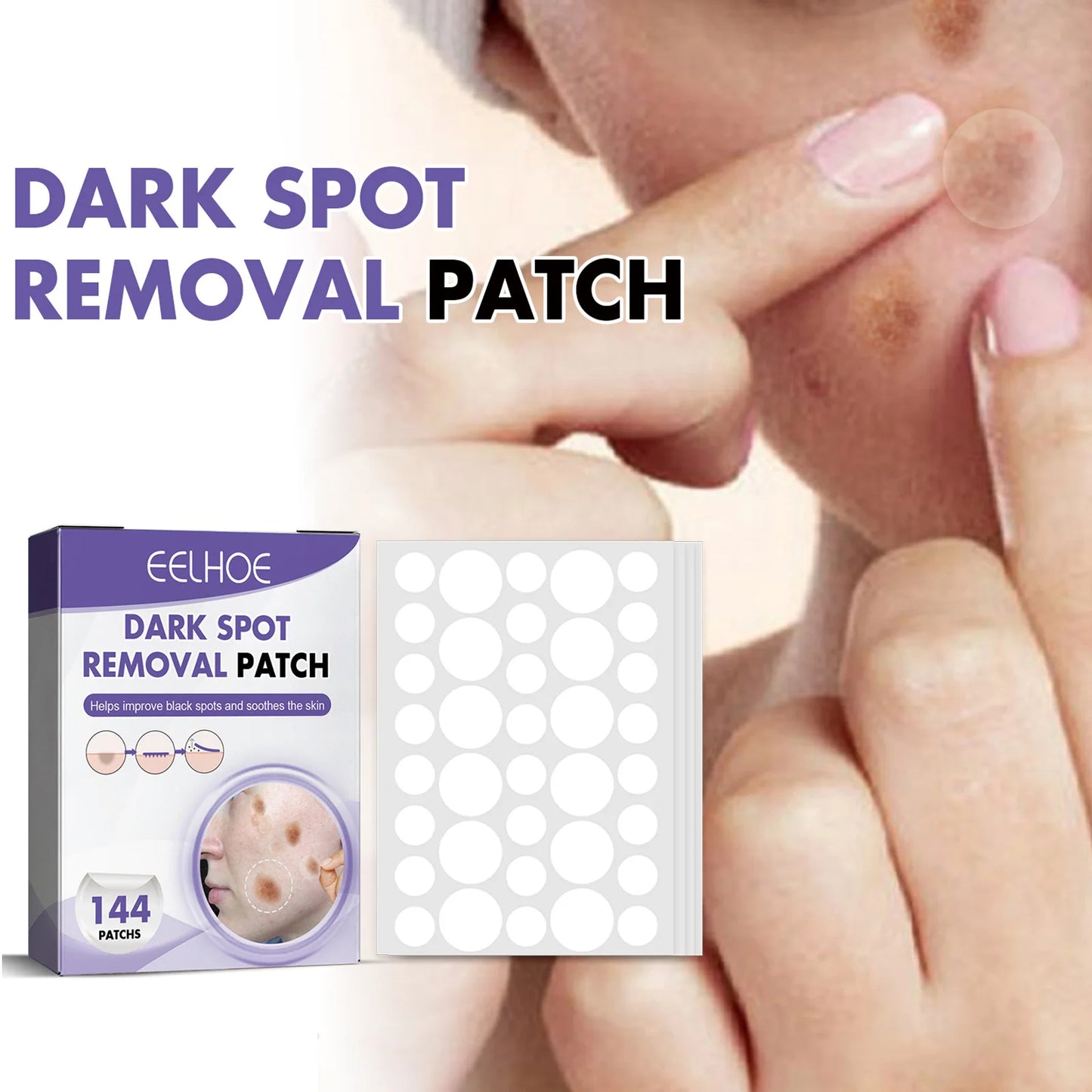 Dark Spot Correcting Patches – Brightening Blemish Repair 144pc Peaceful Pleasures Health and Wellness