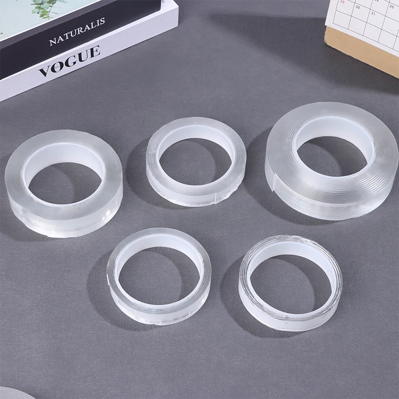 Kitchen Bathroom Nano Tape Super Strong Double Sided Tape Extra Strong Adhesive Non-slip Tape Waterproof Transparent Tape Peaceful Pleasures Health and Wellness