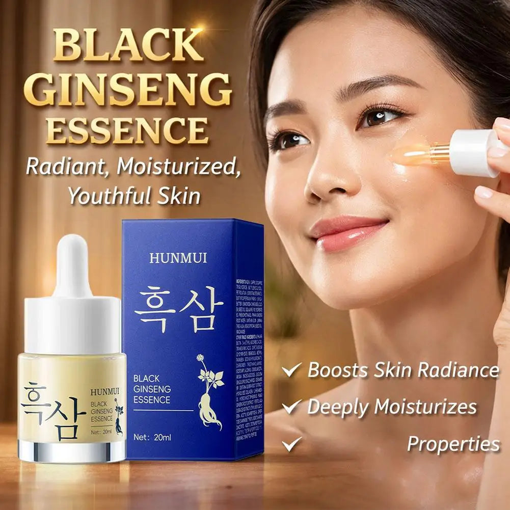 Black Ginseng Essence Natural Collagen Rejuvenation Moisturizing Facial Serum Skin Care Makeup 1pcs Peaceful Pleasures Health and Wellness