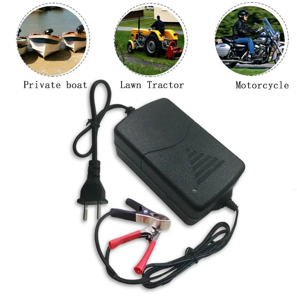 12V Motorcycle Charger for AGM Batteries with Indicator Peaceful Pleasures Health and Wellness