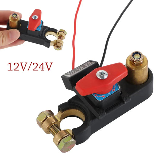 12V/24V Car Battery Disconnect Switch & Circuit Breaker Battery Disconnect Switch Peaceful Pleasures Health and Wellness