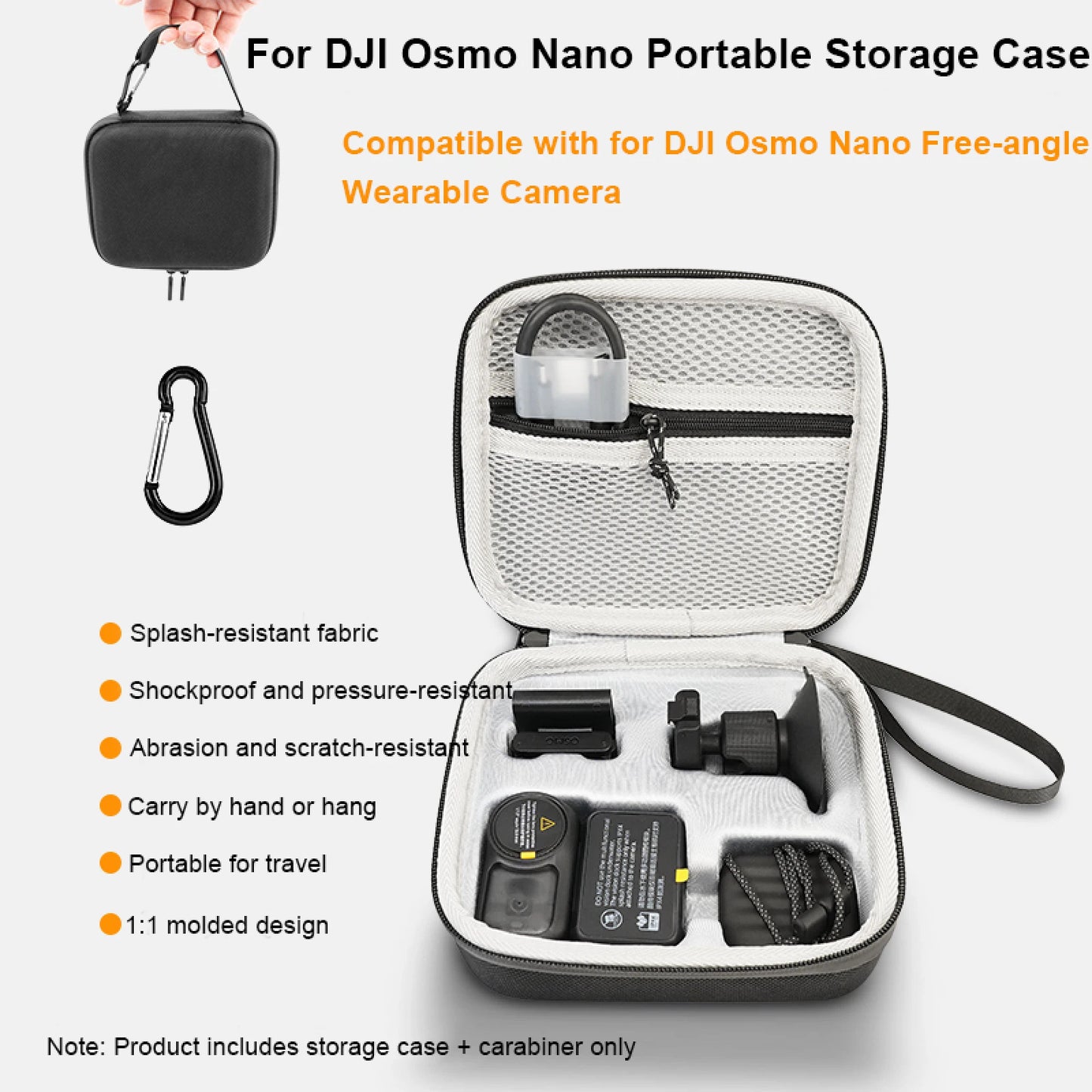 Portable Mini Case For DJI Osmo Nano Oxford Cloth + EVA + Lycra Waterproof Organizer Bag Storage Case Protection Accessories Peaceful Pleasures Health and Wellness