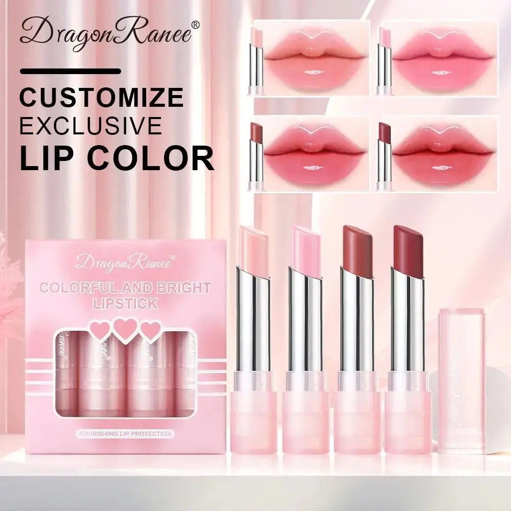 Dragon Ranee Tinted Jelly Lip Balm Set – Color-Changing 4 Pcs