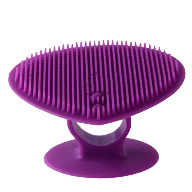 Oft Portable Face Cleansing Pad Comfortable Face Exfoliator Scrubbers Silicone Facial Cleansing Brush Peaceful Pleasures Health and Wellness PURPLE