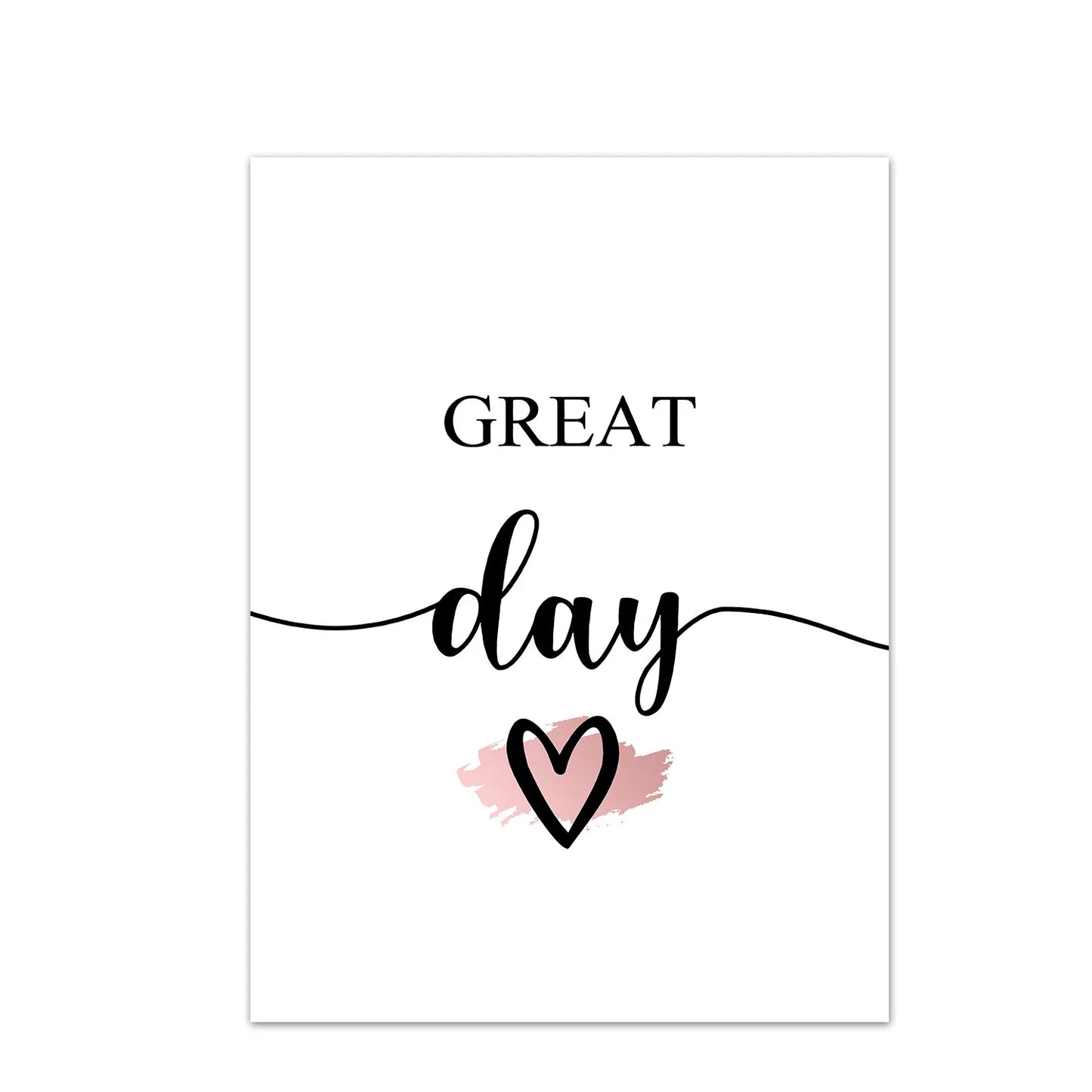Nordic Pink Makeup Quote Canvas Wall Art | Unframed Print