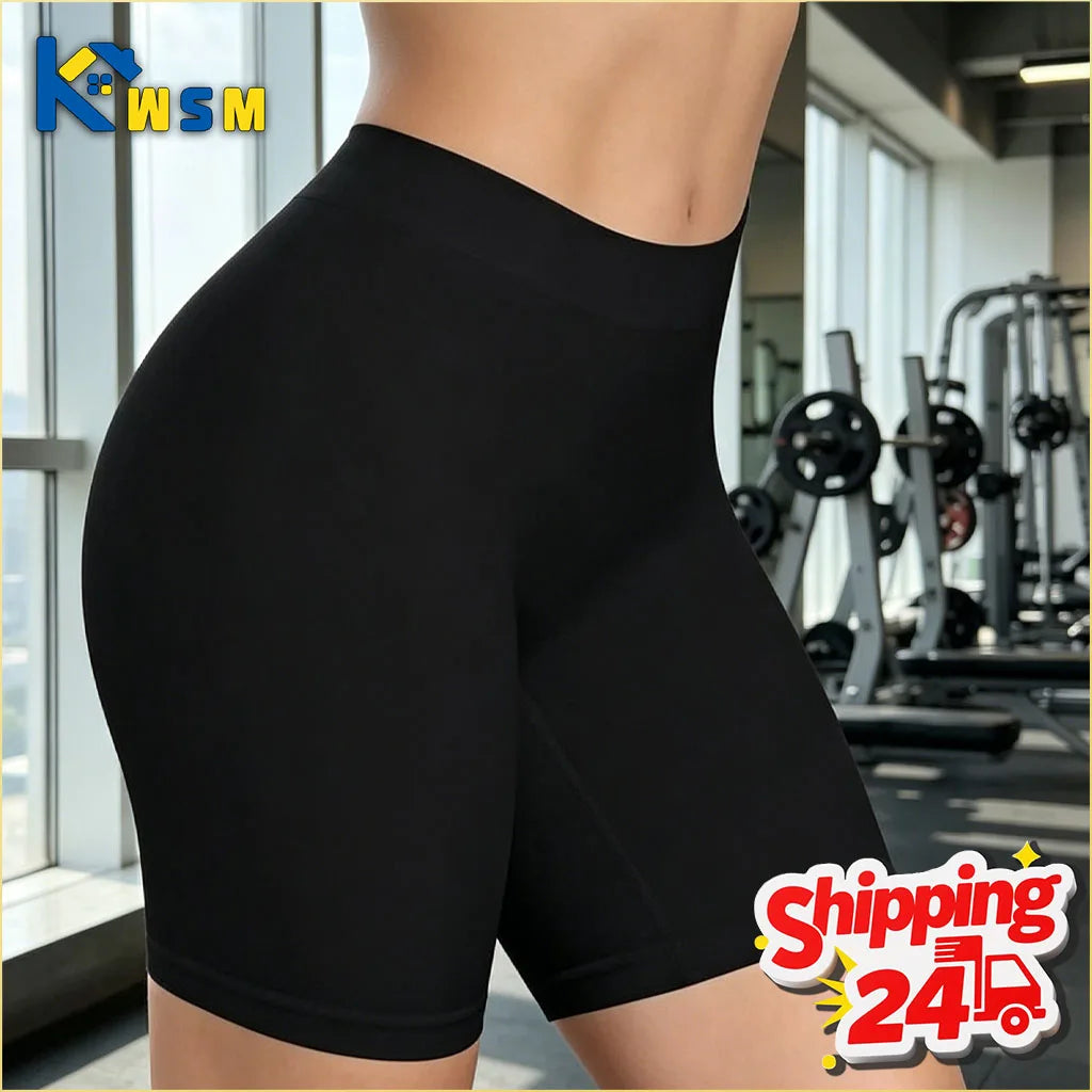 Seamless High Waist Tummy Control Yoga Boyshorts | S–XXXL