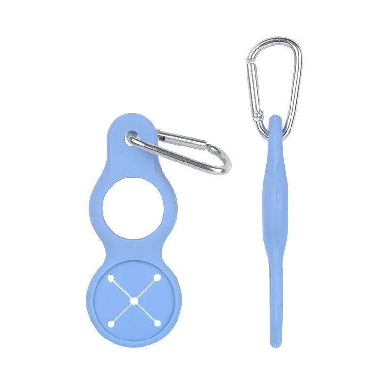 Silicone Water Bottle Clip Buckle | Gourd Hiking Holder Water Bottle Clip Peaceful Pleasures Health and Wellness Blue
