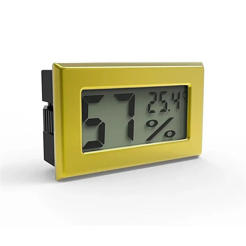 Y51A-Humidor Hygrometer Metal Accurate Humidity Sensor Temp And Humidity Gauge Digital Temperature Gauge Portable Peaceful Pleasures Health and Wellness
