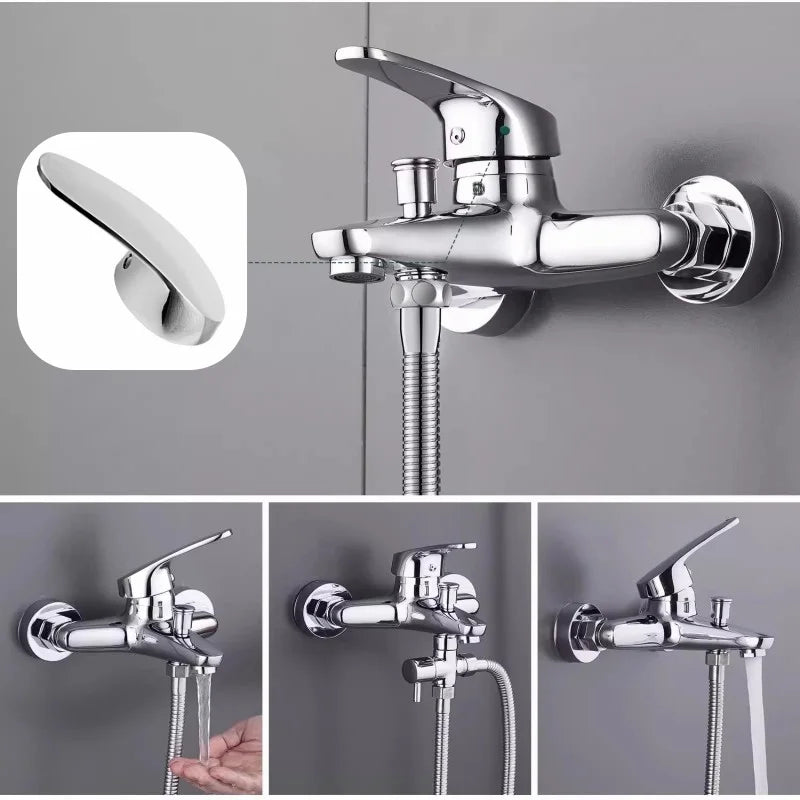 Chrome Zinc Alloy Faucet Lever Handle – 35mm & 40mm Replacement