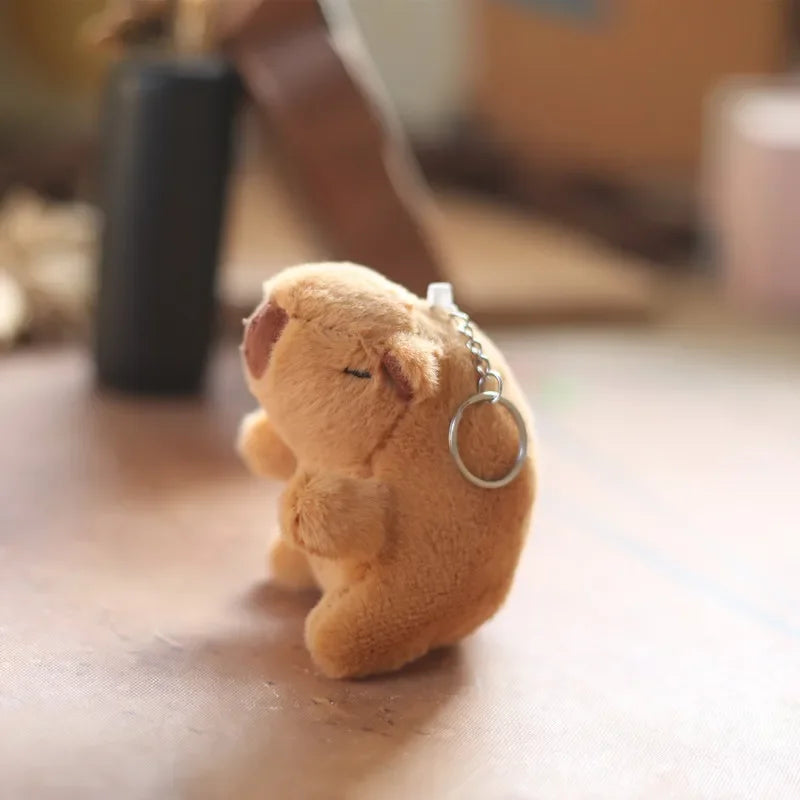 Cute Capybara Plush Keychain Bag Pendant & Car Charm Gift